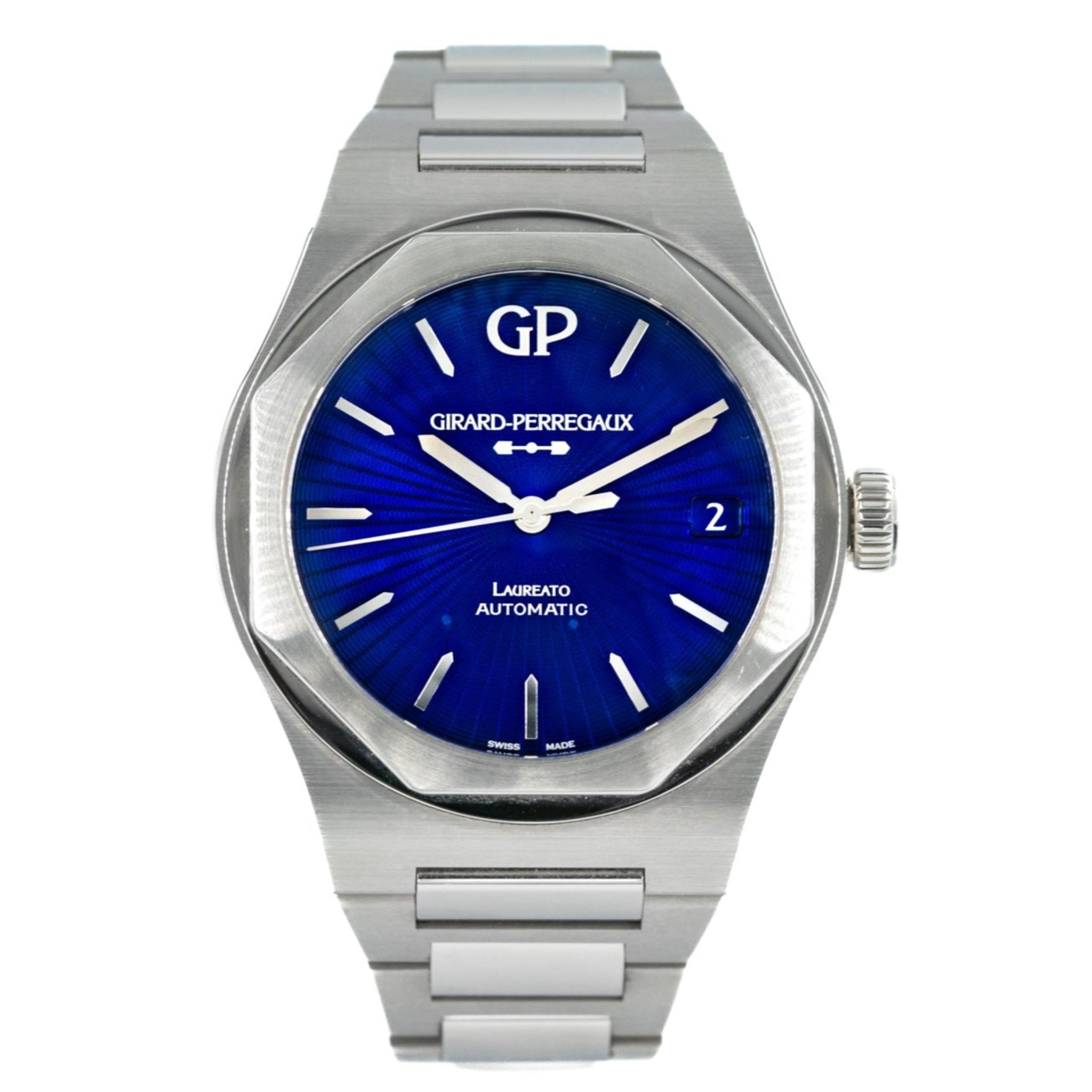 Girard perregaux laureato online blue