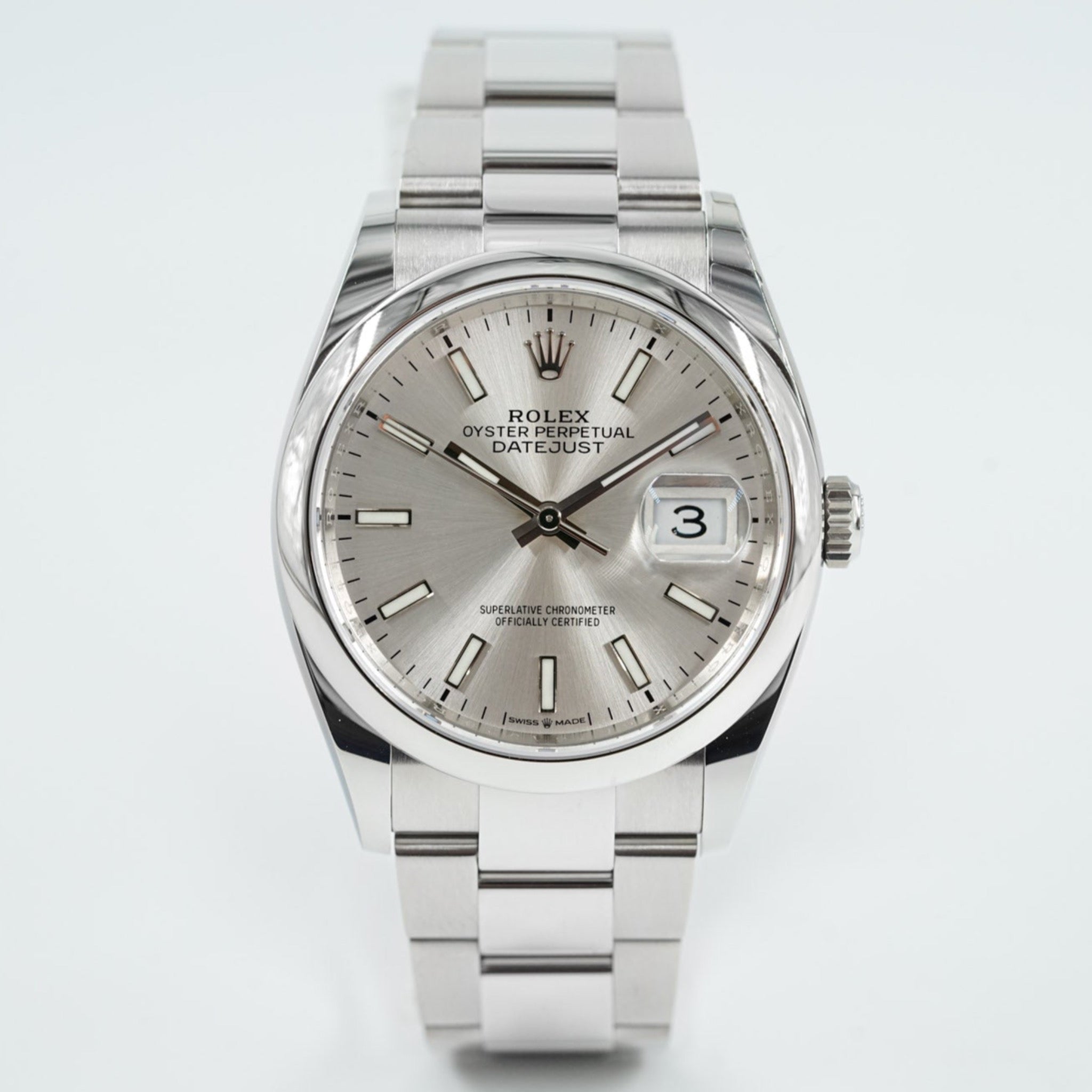 Datejust hot sale 36 silver