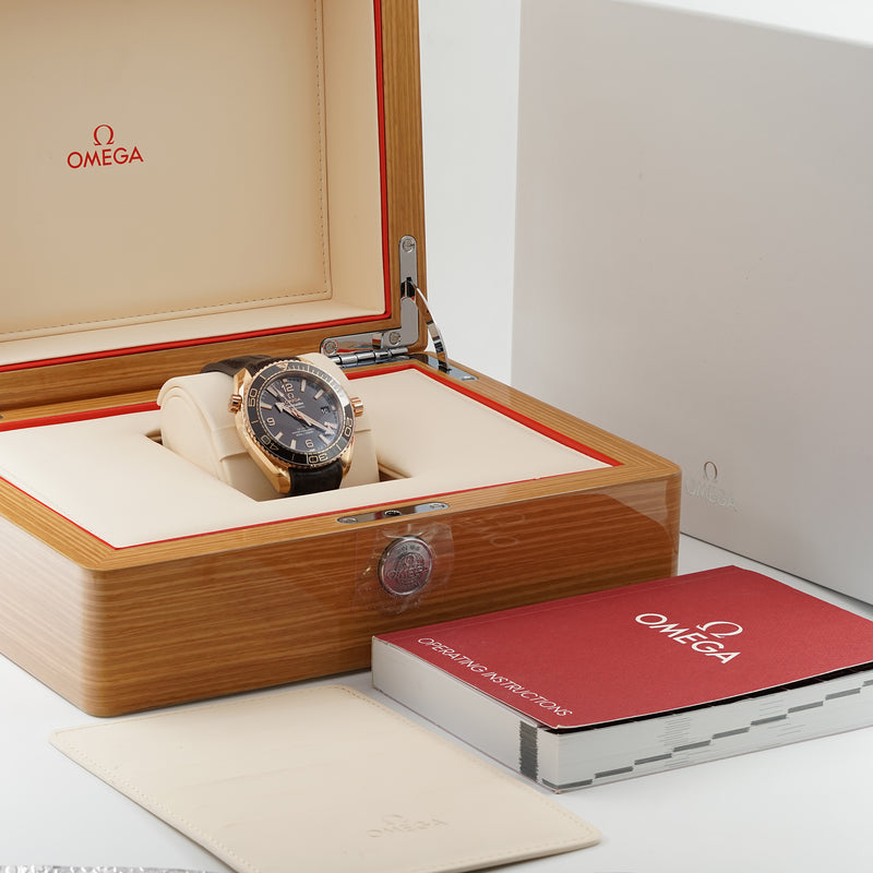 Omega Seamaster Planet Ocean Co-axial Master Sedna Rose Gold 600M 39.5 mm
