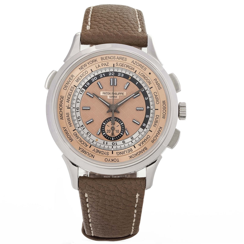 Patek Philippe World Time Chronograph Flyback Salmon Dial 5935A-001