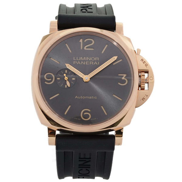 Panerai Luminor Due 3 Days Power Reserve Grey Anthracite Dial 18K Rose Red Gold PAM00675