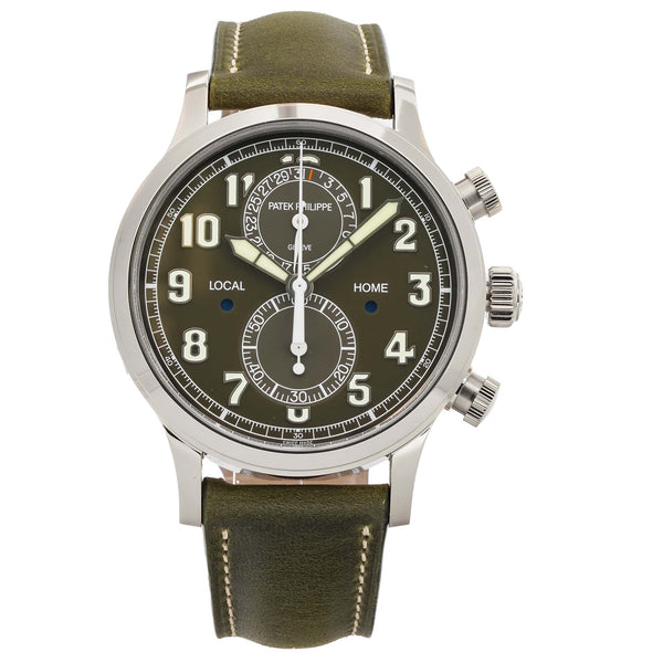 Patek Philippe Calatrava Pilot Chronograph Green 2024 5924G-010