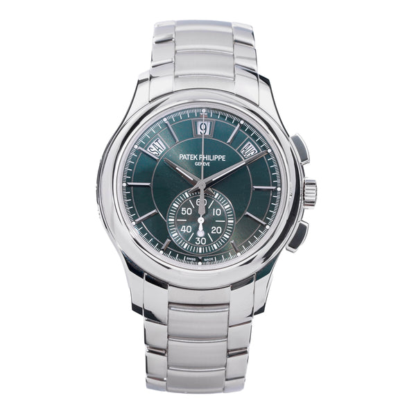Patek Philippe Annual Calendar Chronograph 42mm Green Steel 5905-1A-001