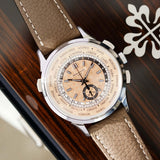 Patek Philippe World Time Chronograph Flyback Salmon Dial 5935A-001