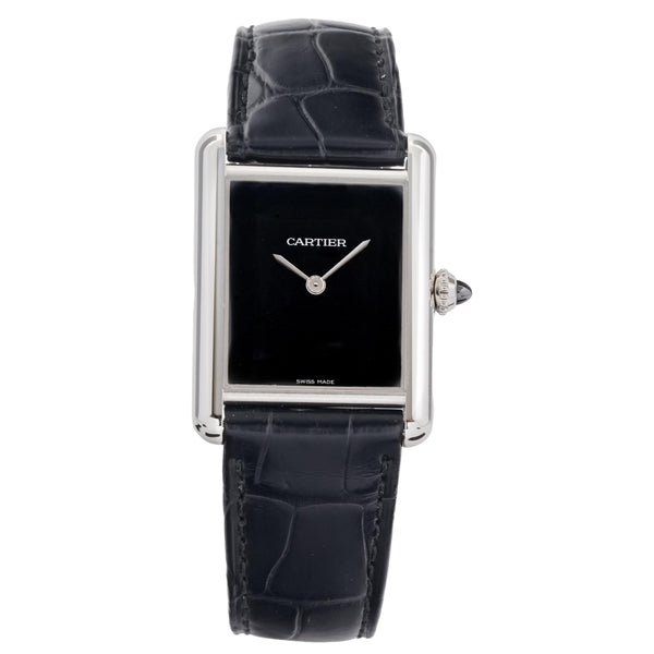Cartier Tank Must Black WSTA0064 Cordes de Marse