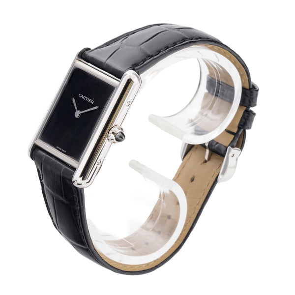 Cartier Tank Must Black WSTA0064 Cordes de Marse