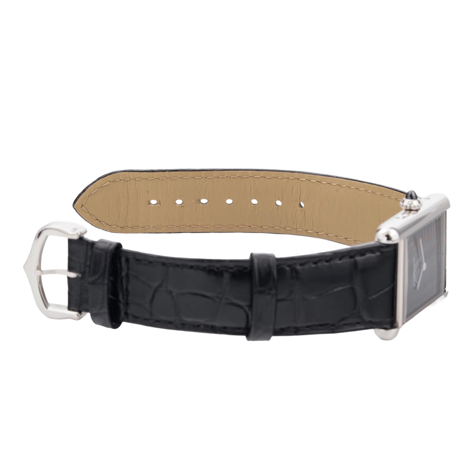 Cartier Tank Must Black WSTA0064 Cordes de Marse