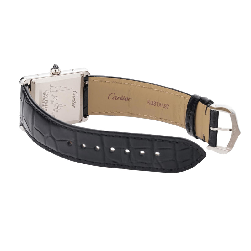 Cartier Tank Must Black WSTA0064 Cordes de Marse