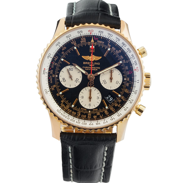 Breitling Navitimer 01 18k Rose Gold 43 mm Chronograph