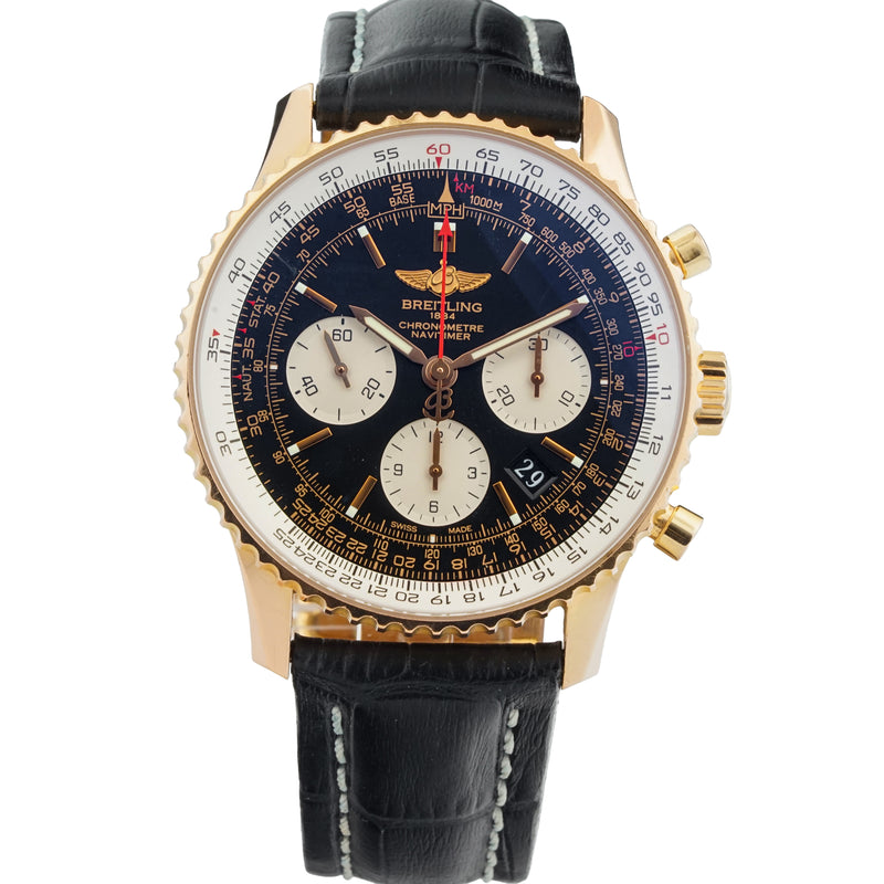 Breitling Navitimer 01 18k Rose Gold 43 mm Chronograph