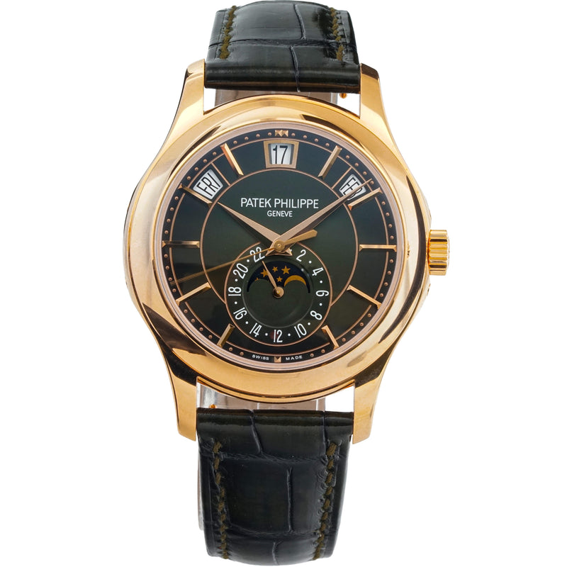 Patek Philippe Annual Calendar 5205R-011 Rose Gold 40mm Olive Green