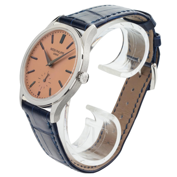 Patek Philippe Calatrava Platinum Salmon 38mm 6196P