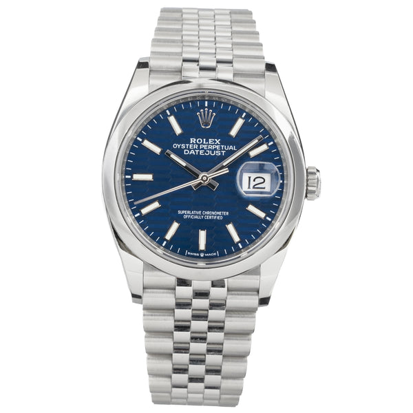 Rolex Datejust 36 Blue Motif Jubilee