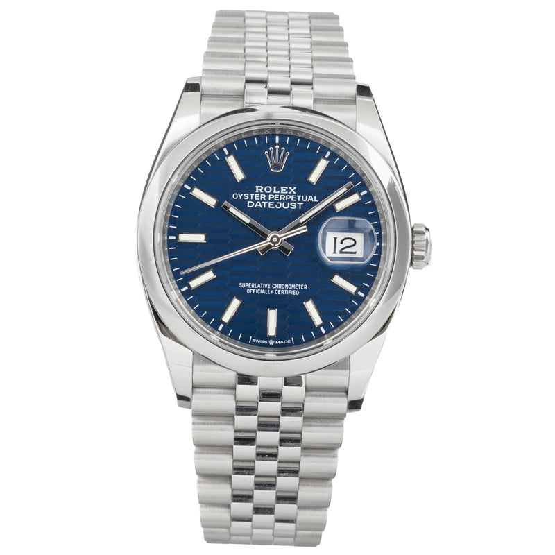 Rolex Datejust 36 Blue Motif Jubilee