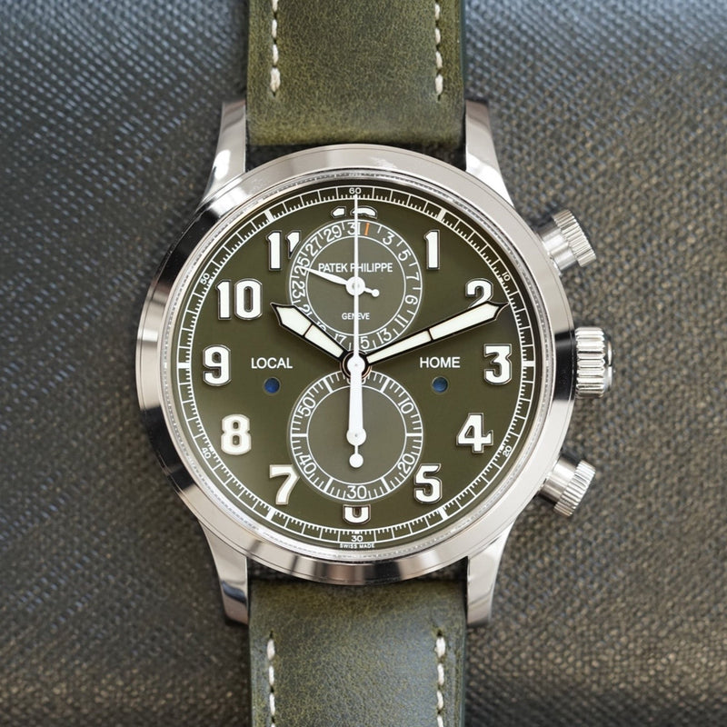 Patek Philippe Calatrava Pilot Chronograph Green 2024 5924G-010