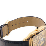 Cartier Santos Dumont Limited Edition 150 Pieces Skeleton Blue Yellow Gold Skeleton WHSA0031