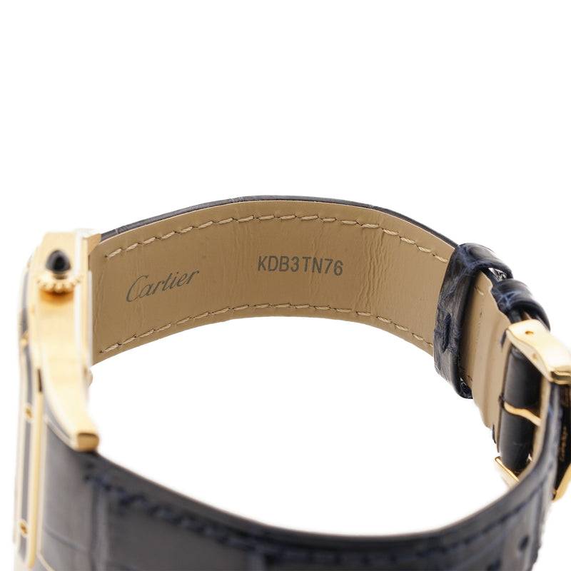 Cartier Santos Dumont Limited Edition 150 Pieces Skeleton Blue Yellow Gold Skeleton WHSA0031