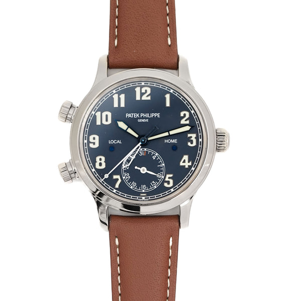 Patek Philippe Calatrava Pilot Travel Time Blue 7234G