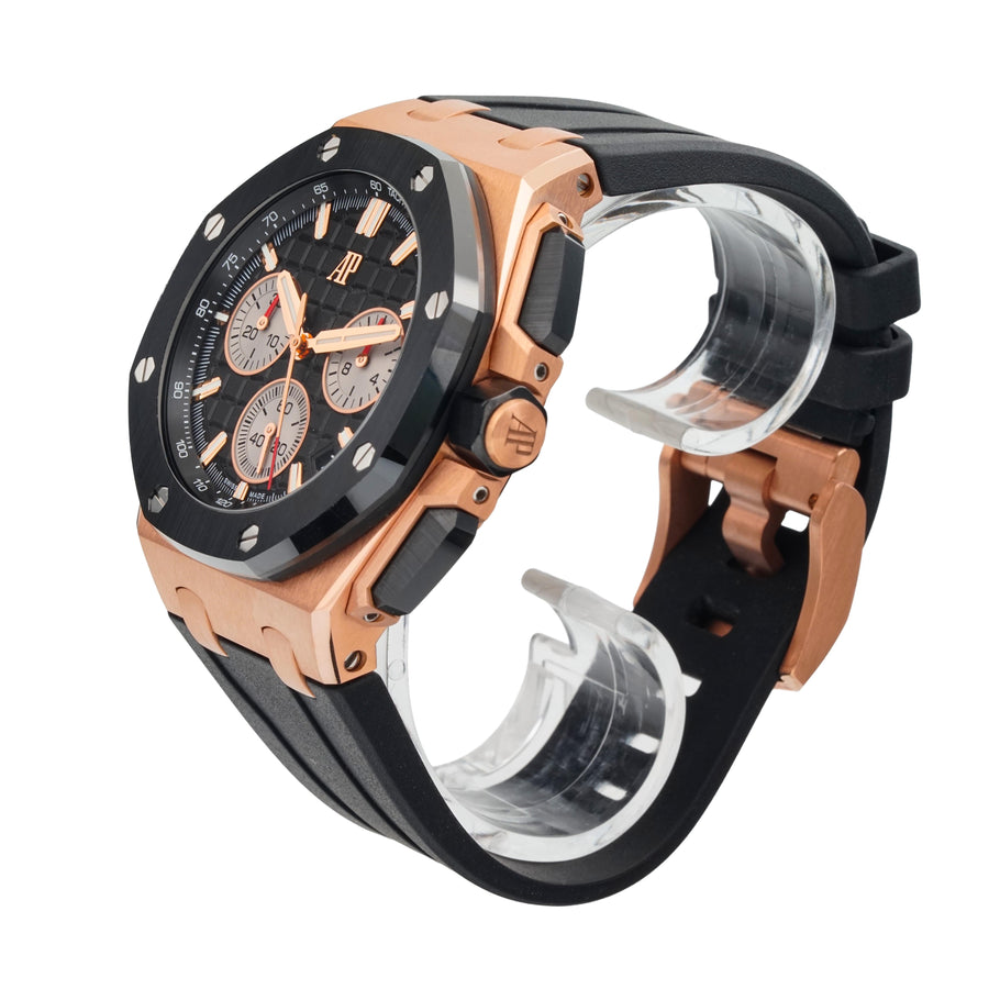Audemars Piguet Royal Oak Offshore Chronograph 43mm Rose Gold Pink Flyback 26420RO