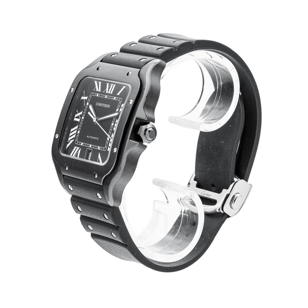 Cartier Santos De Cartier Black ADLC 48mm WSSA0039