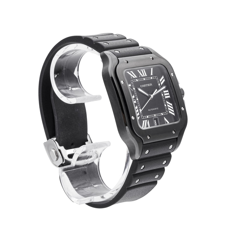 Cartier Santos De Cartier Black ADLC 48mm WSSA0039