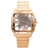 Cartier Santos Skeleton Rose Gold WHSA0016