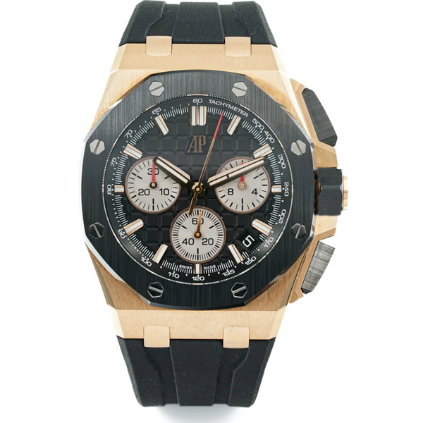 Royal oak offshore chronograph rose clearance gold