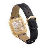 Cartier Santos Dumont Limited Edition 150 Pieces Skeleton Blue Yellow Gold Skeleton WHSA0031