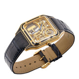 Cartier Santos Dumont Limited Edition 150 Pieces Skeleton Blue Yellow Gold Skeleton WHSA0031