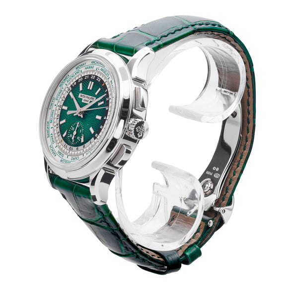 Patek Philippe World Time Chronograph Flyback Platinum 39.5mm 5930P