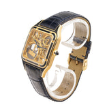 Cartier Santos Dumont Limited Edition 150 Pieces Skeleton Blue Yellow Gold Skeleton WHSA0031