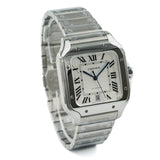 Cartier Santos De Cartier  NEW 2023  Silver White Watch Large Model