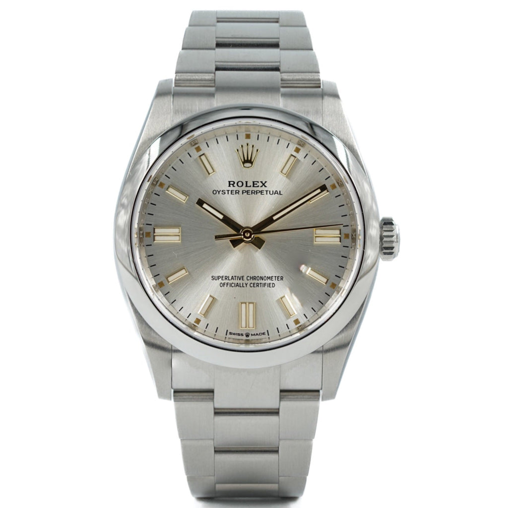 Rolex oyster clearance perpetual 36 silver